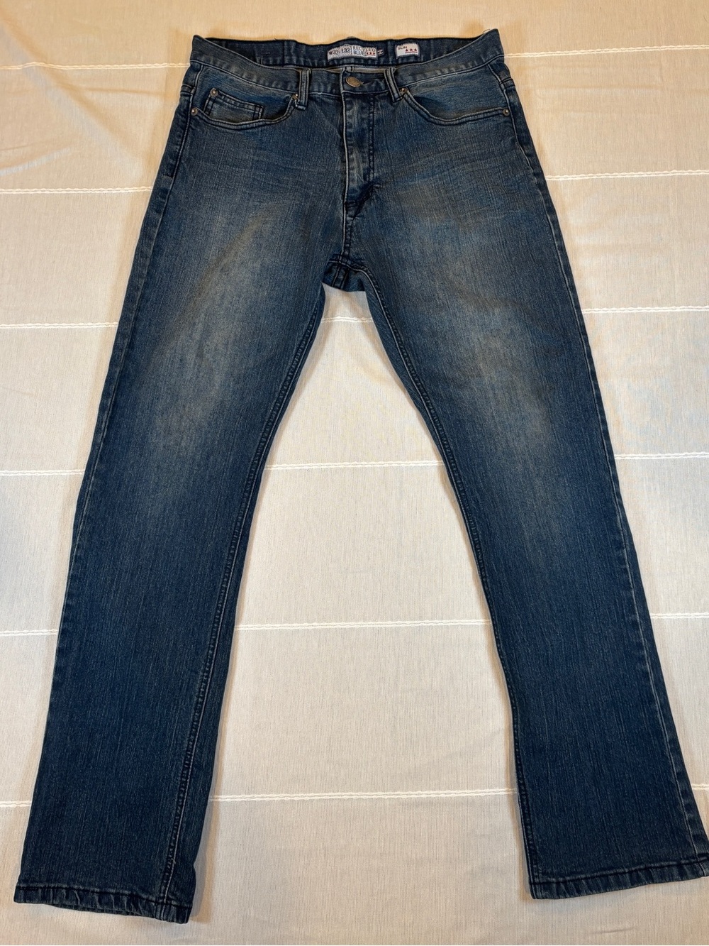 Recycled Blues Men's Slim Fit Stretch Jeans - W32 L32